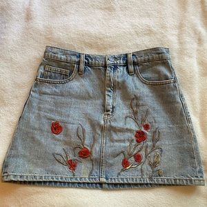 Aritzia Little Moon Denim Mini skirt